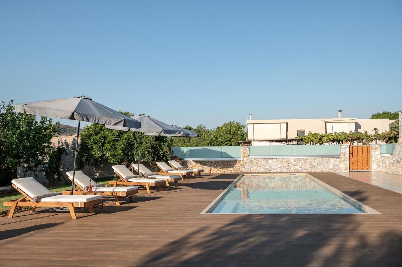 Villa Enny, 3 Bd With Private Heated Pool Agia  Exteriér fotografie