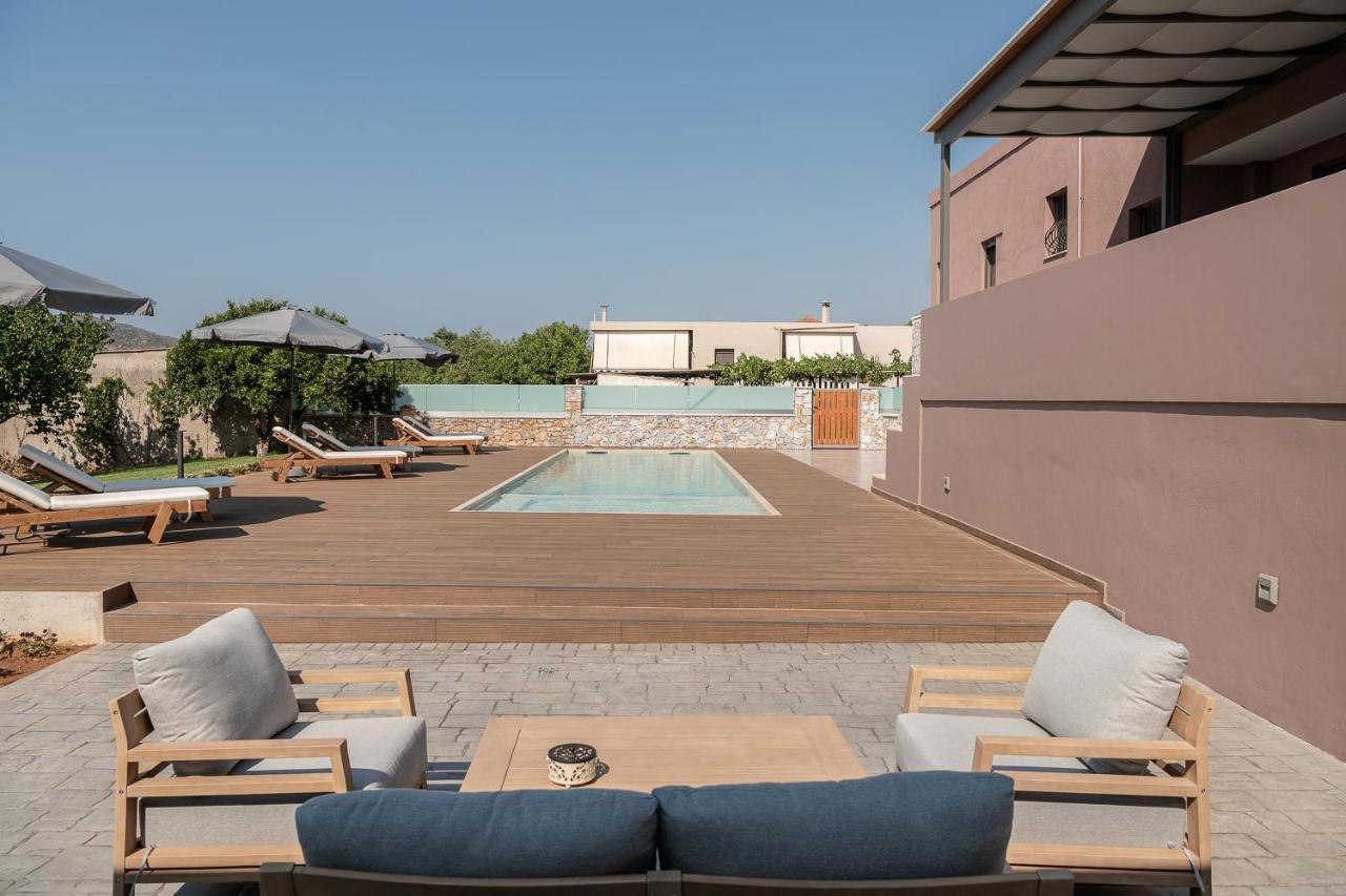 Villa Enny, 3 Bd With Private Heated Pool Agia  Exteriér fotografie