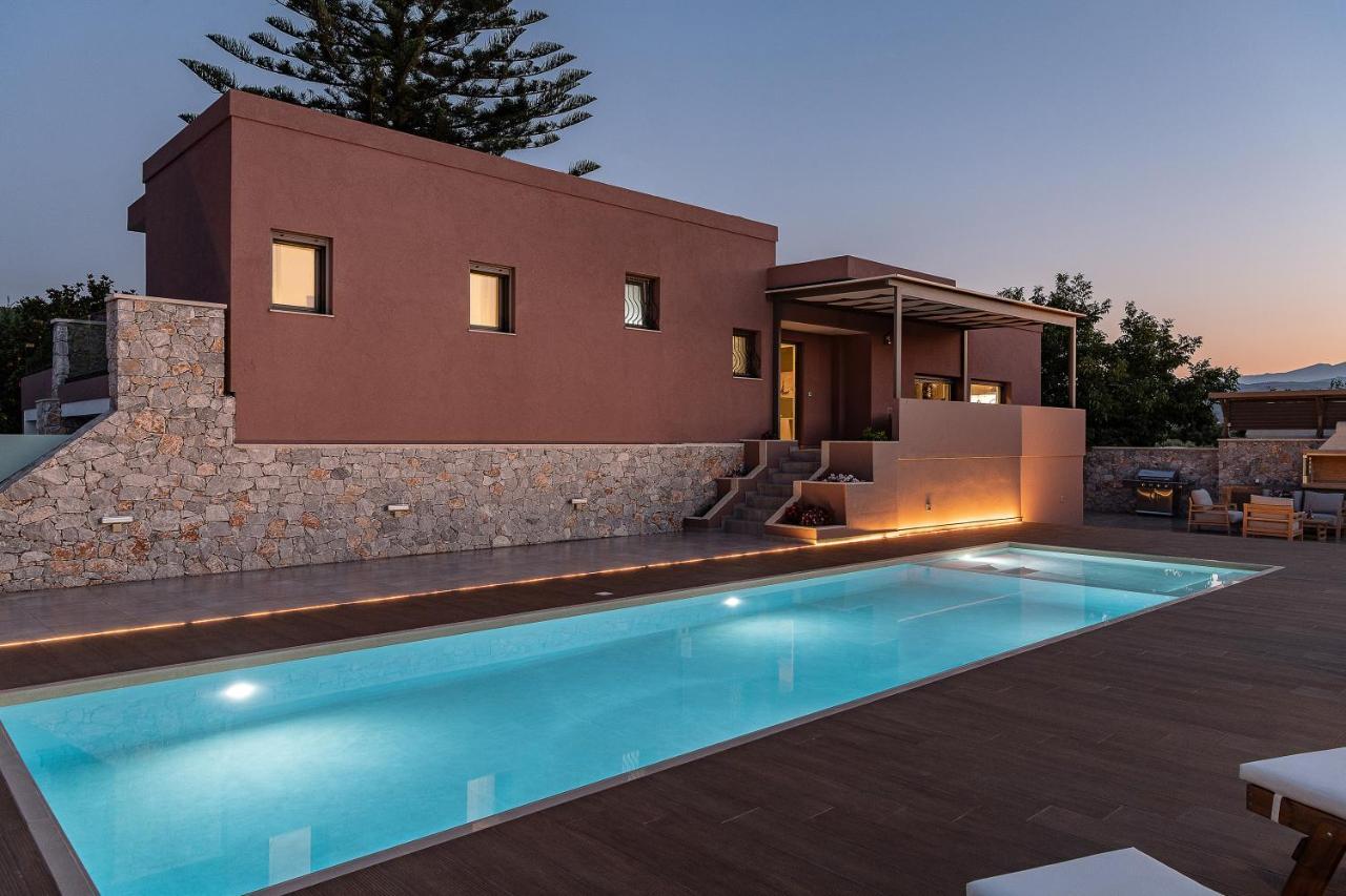 Villa Enny, 3 Bd With Private Heated Pool Agia  Exteriér fotografie