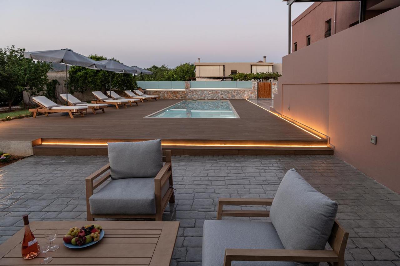 Villa Enny, 3 Bd With Private Heated Pool Agia  Exteriér fotografie